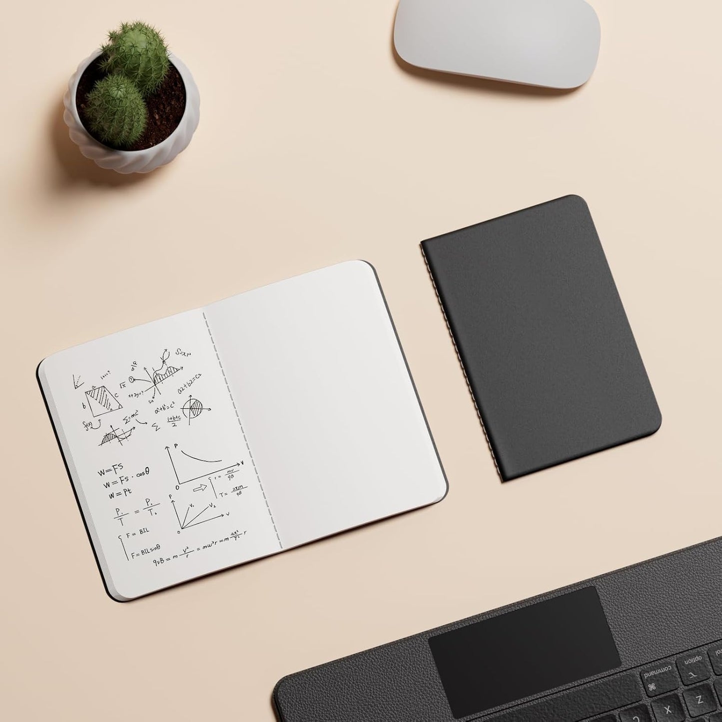 Blank Pocket Notebooks, 20 Pack Small Notebook Bulk, 3.5x5.5 inch, A6 Size Thick 80GSM Unlined Paper, Black Cover Mini Journal for Men, Women, Journaling & Business Notes