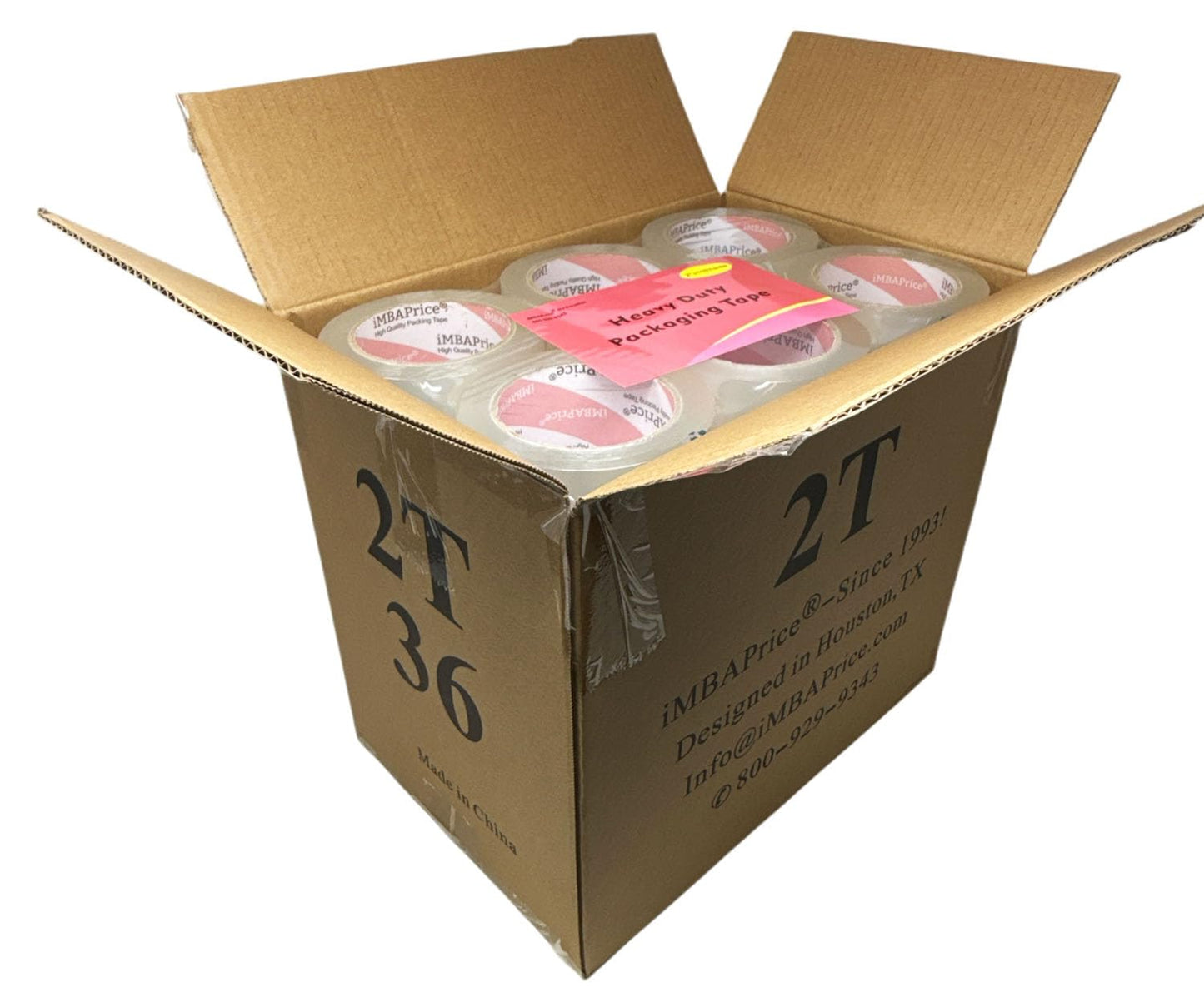 iMBAPrice Sealing Tape - 1 Box of Premium (36 Roll of 110 Yards) 36x330 Feet Long 2" Wide Ultra Clear Shipping Packaging Tape