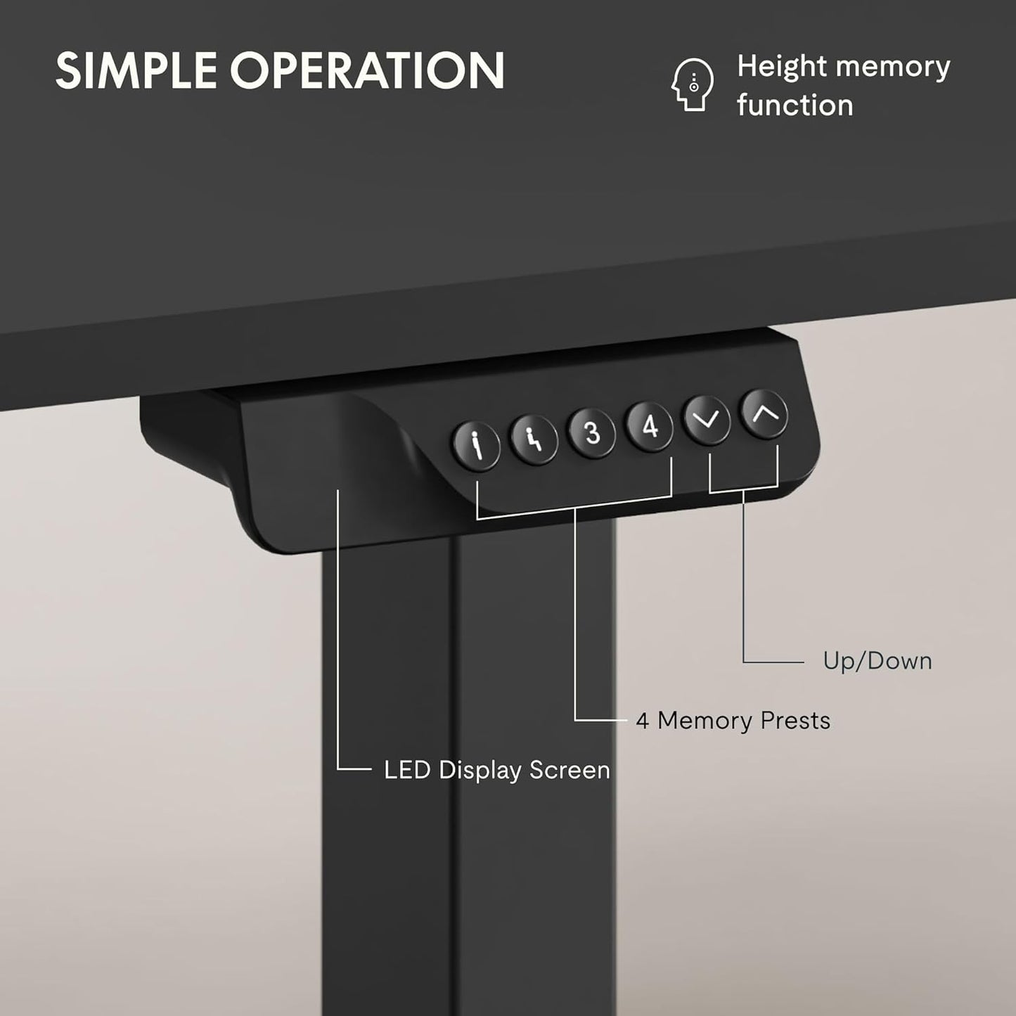 FLEXISPOT 63 x 28 Inch Dual Motor Standing Desk, Computer Desk with Memory Controller, Home Office Desk with Splice Board (Black Frame + 63" Black Desktop, 2 Packages)