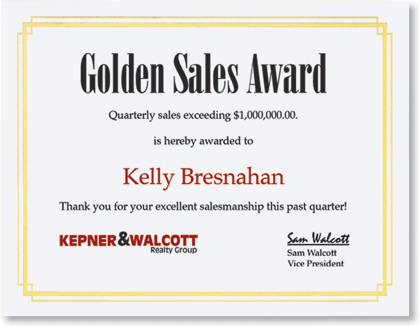 PaperDirect White Specialty Certificates, Gold Foil Border on 38lb Certificate Paper, 8.5 x 11 Inches, Laser and Inkjet Compatible, 30 Count, For School, Work, Diplomas & Award Certificates