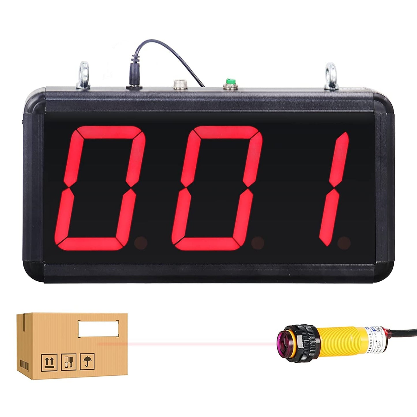 Digital Up Counter 4in Led Display Counter with Infrared Sensor for Conveyor Belt Production Line Visitor 0-999 110-240V