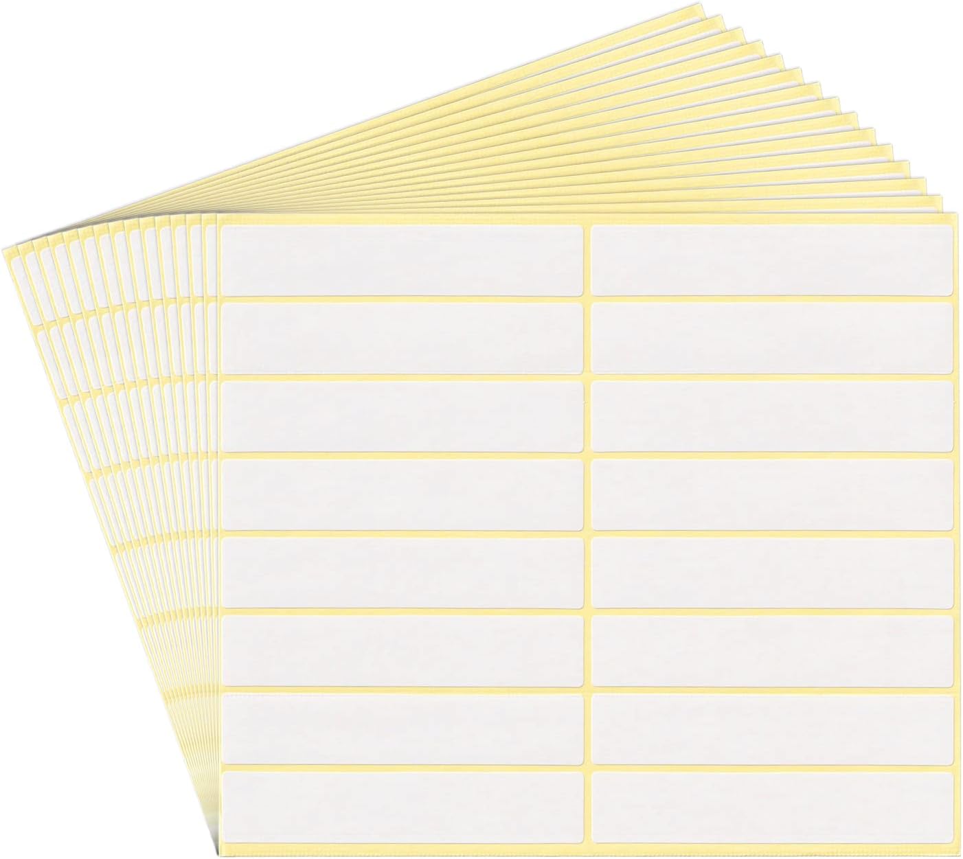 Self-Adhesive Writable Blank Paper Label Stickers - 17x85mm