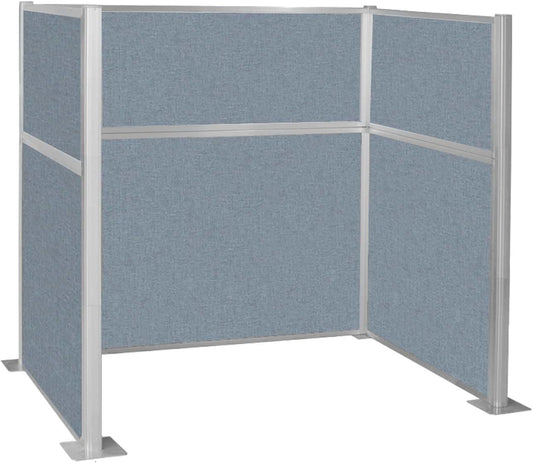 Versare Hush Panel Cubicle Kit | Workstation Partition Walls | Sound Dampening Cubicle Walls | Partitions for Desks
