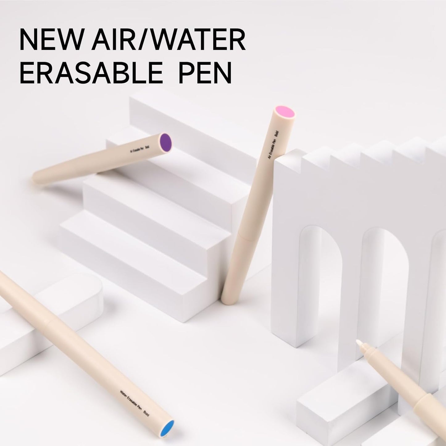New White Water Erasable Marking Pen for Fabric, Smooth Touch Disappearing Ink Marker, Fabric Embroidery Pen, Water Soluble Tool for Quilting, Sewing, DIY Crafts