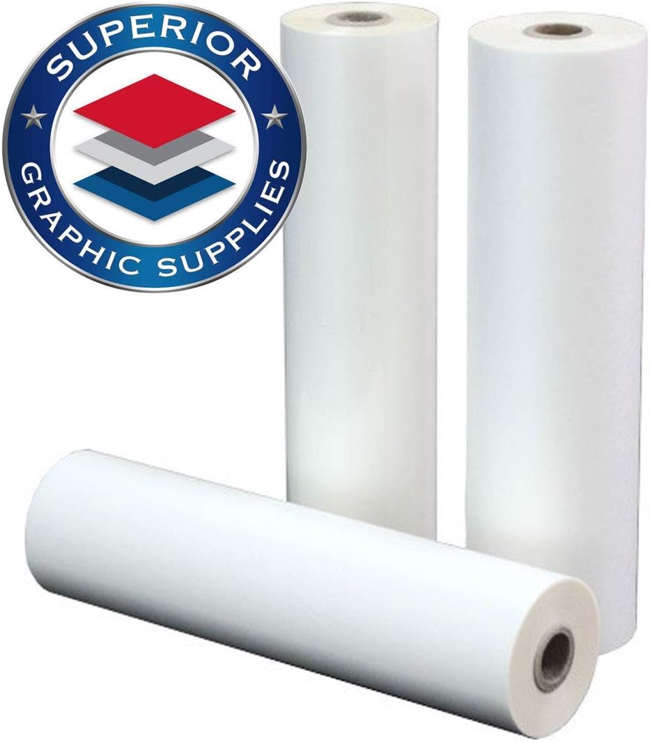 Superior Graphic Supplies PET Laminating Film Roll Premium Quality - 5 Mil / 0.005" Thick 25" x 200'