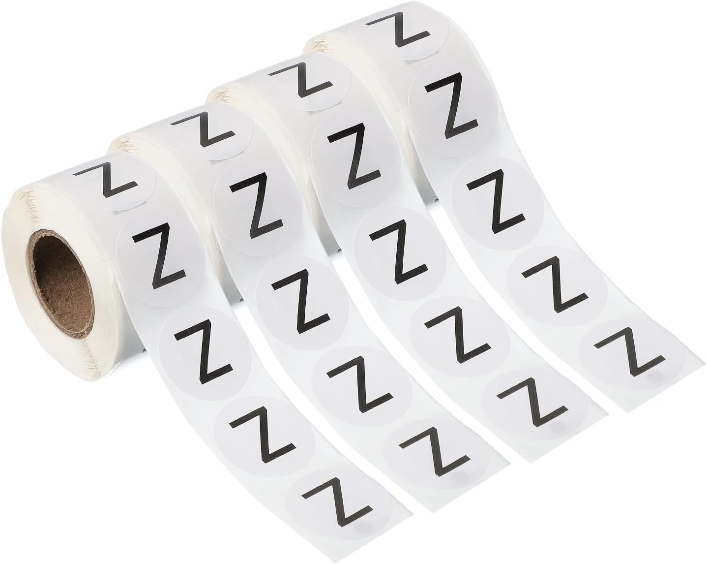 PATIKIL 1" Letter Z Stickers, 4 Rolls Self-Adhesive Alphabet Round Circle Dots Labels for Organization Storage Inventory Boxes Scrapbook Craft 2000 Pcs Total
