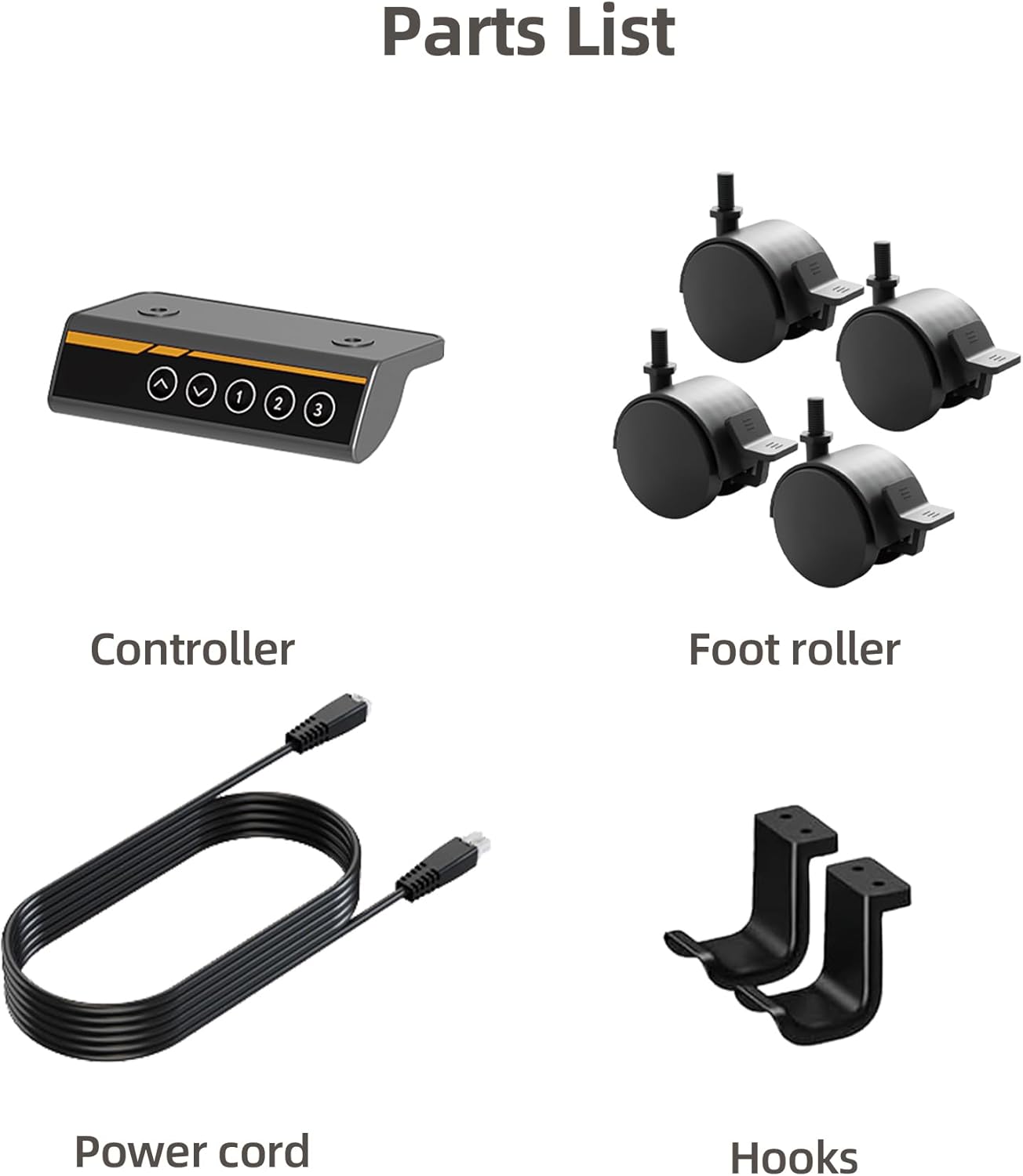 Claiks Standing Desk Frame, Electric Stand Up Desk Legs Frame Workstation Up to 63",T-Shaped Adjustable Standing Computer Desk for Home and Office, (Black Frame only)