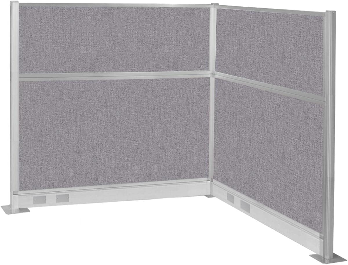 Versare Pre-Configured Hush Panel Electric Cubicle | Workstation Divider Walls | Cubicle Privacy Panels | Office Partition Walls