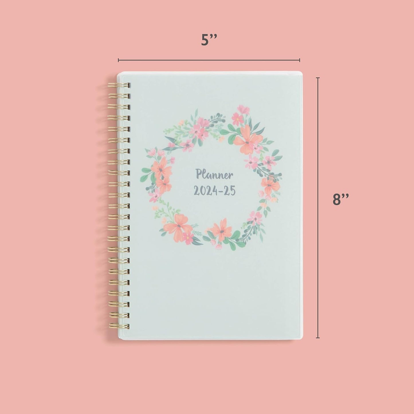 Blue Sky 2024-2025 Academic Year Weekly and Monthly Planner, Perfect College Organizer with Enhanced Features, Frosted Laurel, 5" x 8"