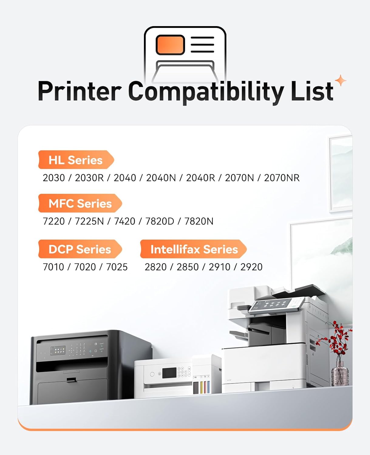 DR350 Drum Unit (Not Toner)Replacement Compatible for Brother DR350 DR-350 Imaging Drum HL-2070N HL-2040 MFC-7420 MFC-7820n intellifax 2820 2920 2850 DCP-7010 DCP-7020 MFC-7220 7225N Laser Printer INK