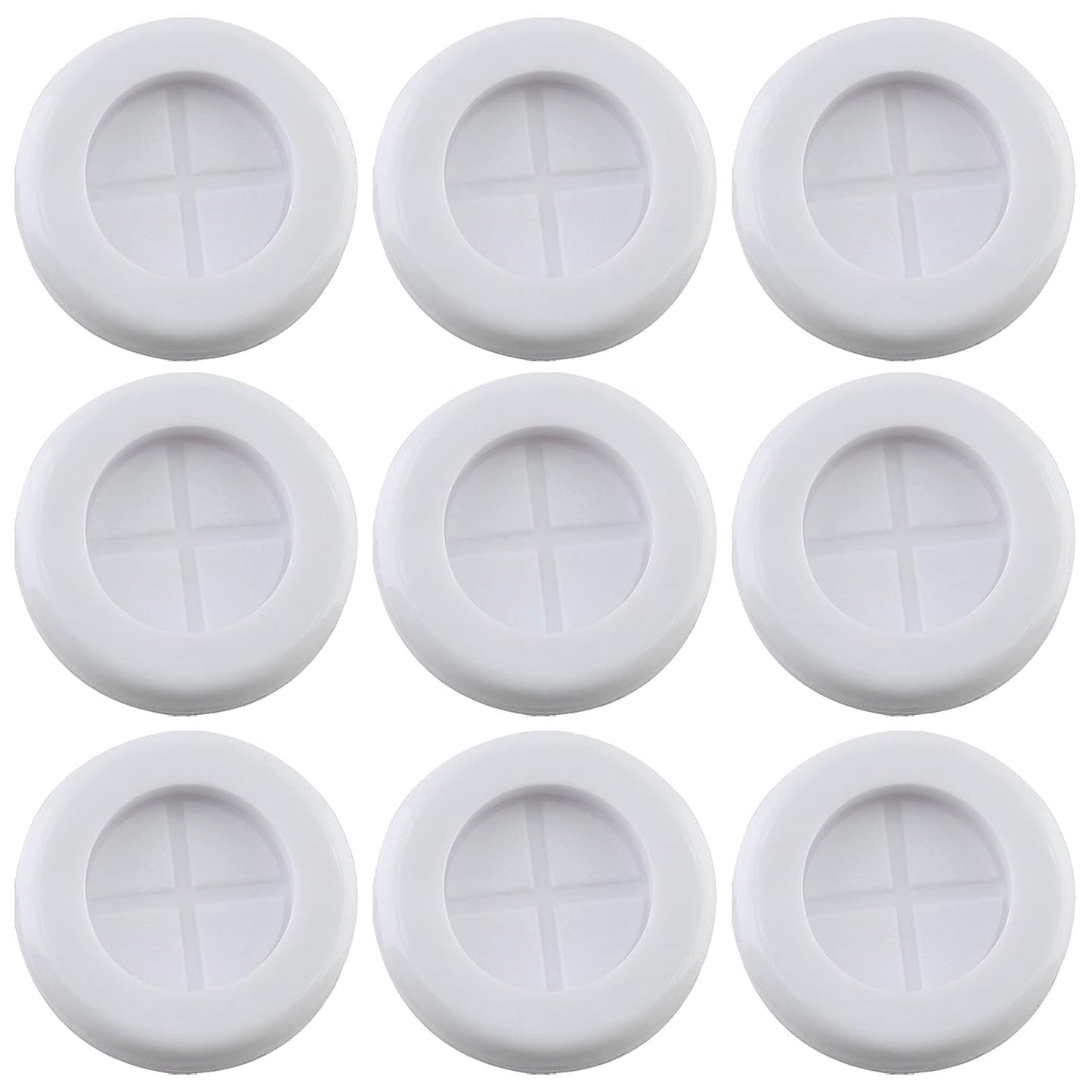 24 Pack 0.79" Inside Diameter 1" Drill Hole Rubber Grommet, Firewall Plug Grommet Rubber Grommets Wire Protection, Double Sided Round (White)