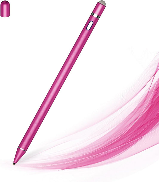 Stylus Pen for Touch Screens, Dual Pen Tips for i-OS & Android Drawing & Writing, High Precise Active Digital Pencil for A-pple i-Phone 16/15/14/13/12/11/X/8/7,i-Pad Air/Pro/Mini, Tablet/Sam-Sung