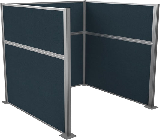 Versare Hush Panel Cubicle Kit | Workstation Partition Walls | Sound Dampening Cubicle Walls | Partitions for Desks
