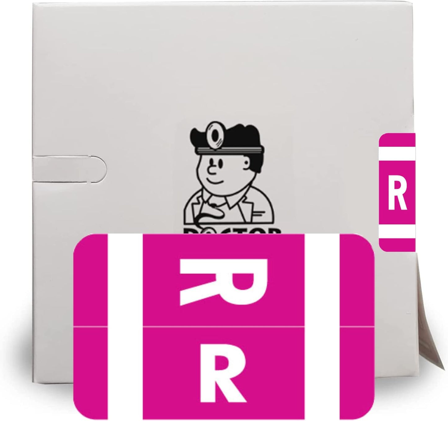 Doctor Stuff - File Folder Labels, Alphabet Letter R, Compatible with Smead Alpha Z Acc/ACCS - SMSM Series Alpha Stickers Purple, 1-5/8" x 1”, 250/Roll