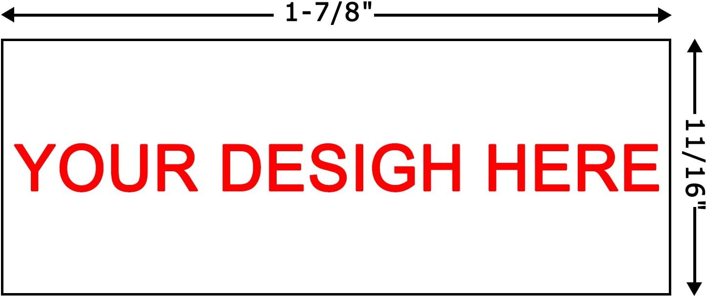 Personalized Stamp (47 x 18mm -4 Lines)- Custom Self Inking Rubber Stamps- Return Custom Address Stamp (Black)