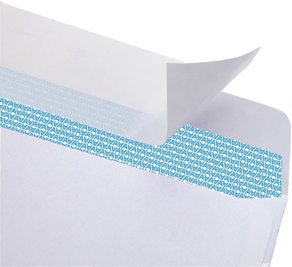 Aimoh #8 Double Window Self Seal Security Envelopes - for Business Checks, QuickBooks & Quicken Checks, Size 3 5/8 x 8 11/16 Inches - Checks Fit Perfectly - Not for Invoices, 1000 Count (30180-1000)