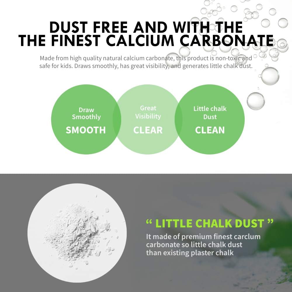 Hagoromo Fulltouch Color Chalk 1 Box [72 Pcs/Green]