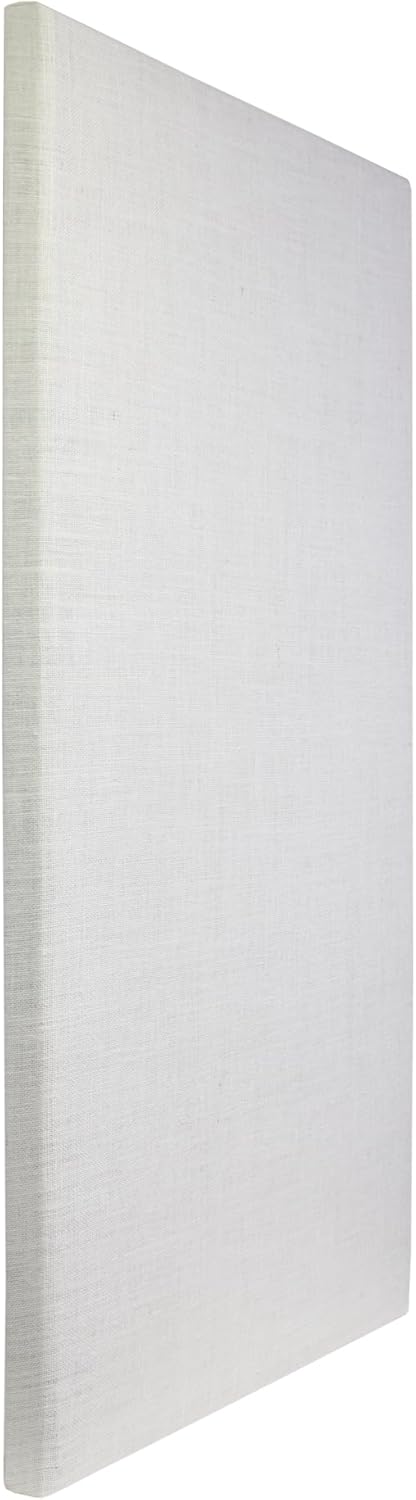 ATS Acoustics Sound Absorbing Acoustic Panel 24" x 48" x 2" Beveled Edge (Ivory)