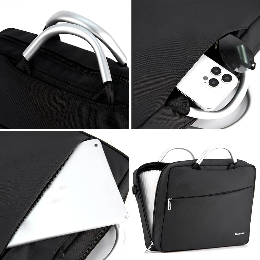 Accordian File Organizer with Handle,Folder with Zipper & Labels,12 Pocket Expanding File Folder