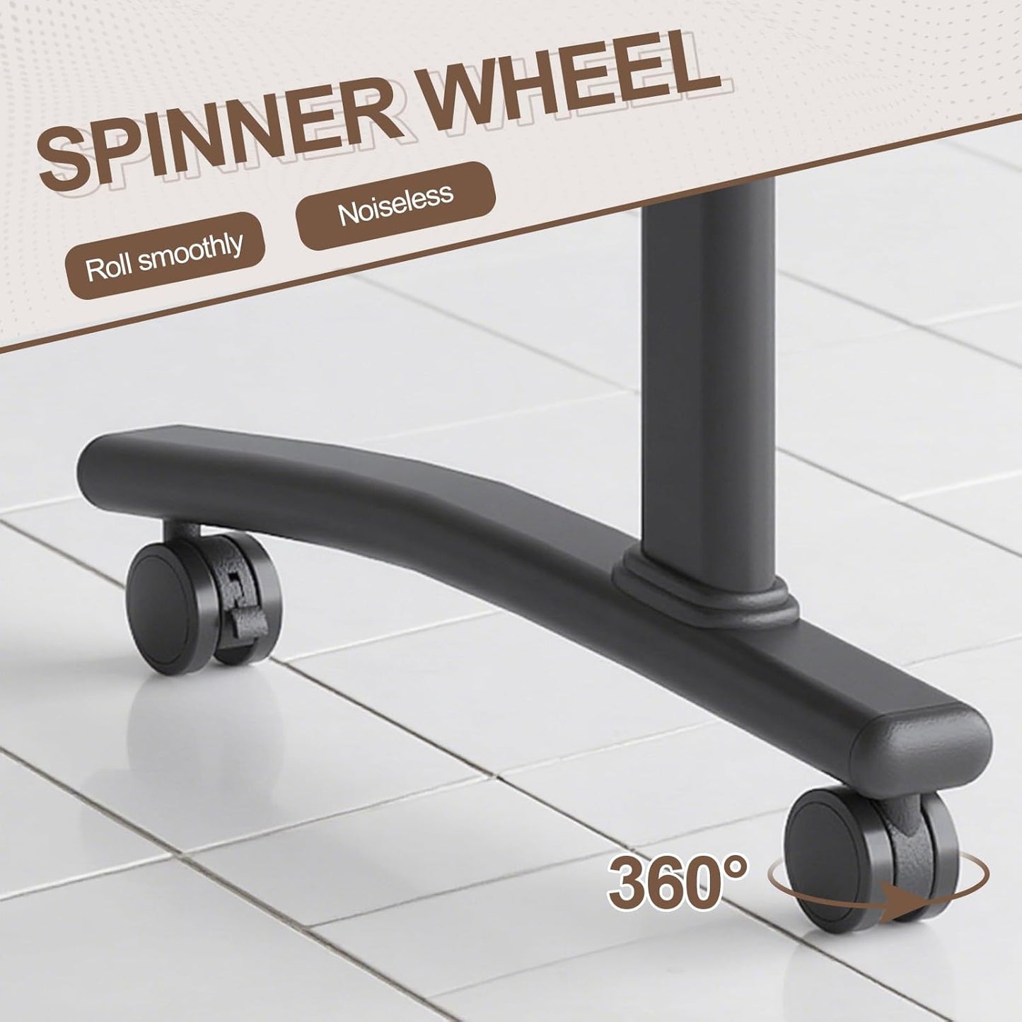 Folding Conference Room Table, Modern Conference Tables with Wheels, Large Rectangular Mobile Training Tables for Office Classroom, Foldable Modular Boardroom Seminar Table Walnut (6pack L63in)