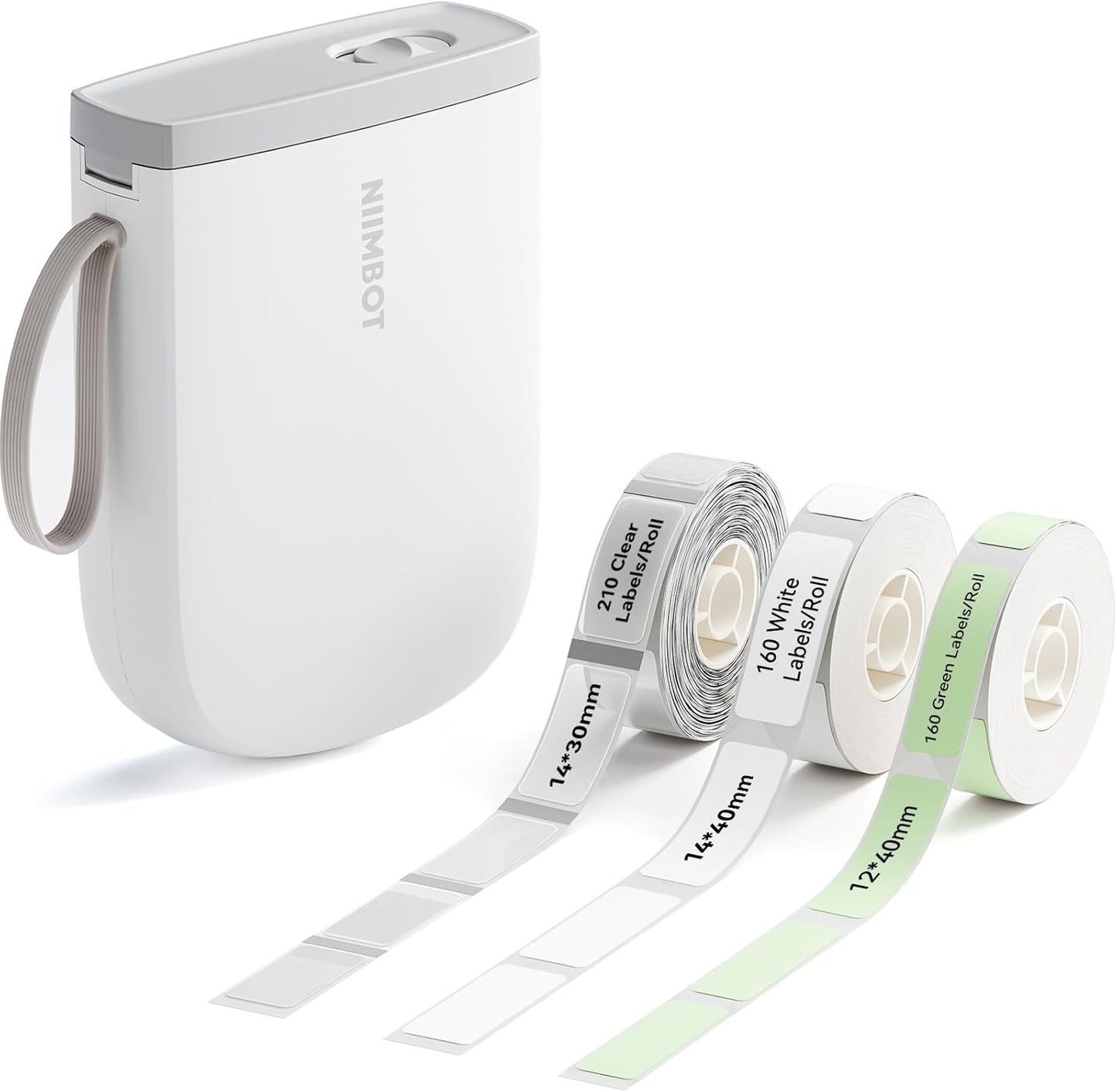 NIIMBOT D11 Bluetooth Label Maker 300 DPI Portable Label Printer with 3Rolls Labels