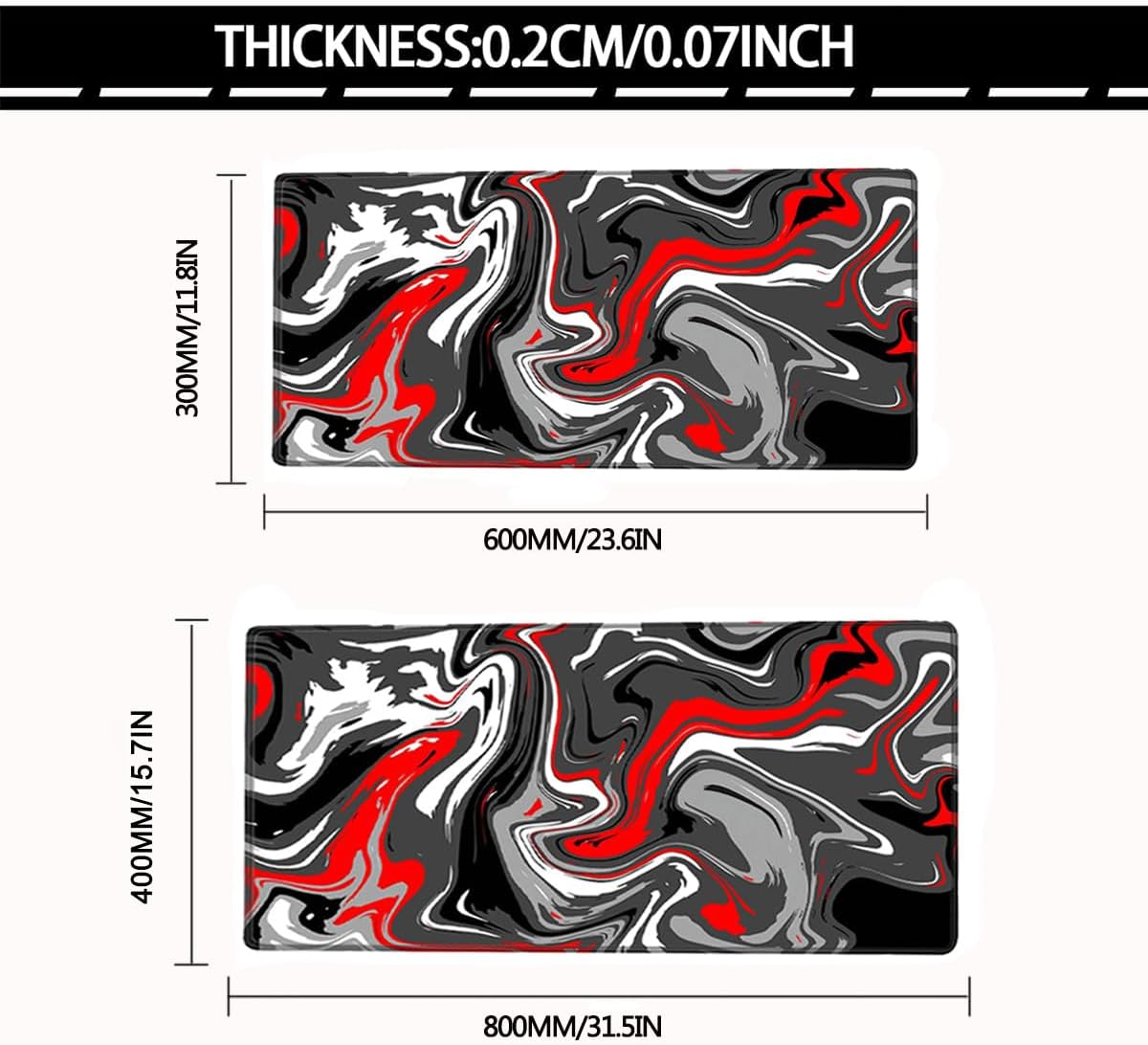 Large Mouse Pad for Desk - Gaming Mouse Pad with Stitched Edges, Anti-Slip Base, Desk Pad for Keyboard and Mouse