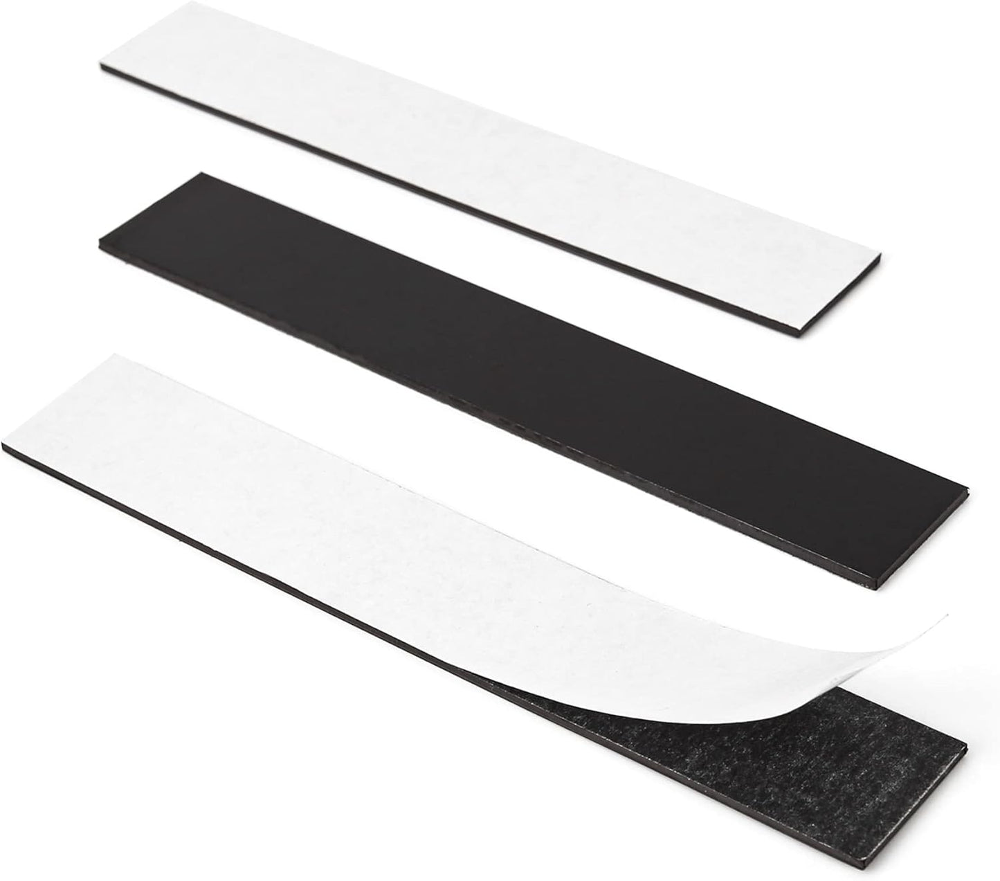 Rammos Magnetic Strips with Adhesive Backing 3 Pack(Each 6 inches x 1 inch) Extra Strong and Heavy Duty Adhesive Magnetic Strips for Tools, Knifes, and Crafts