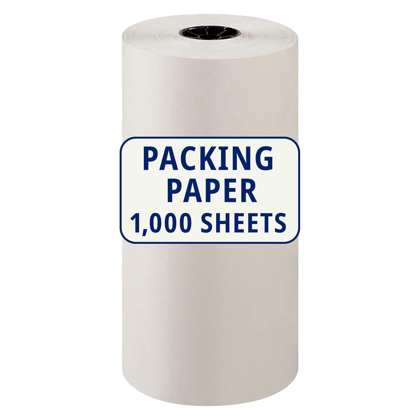 BOX USA Packing Paper Roll 1440'L x 18"W - 1,000 Sheets 17” Long Equivalent - Large White Newsprint for Shipping, Packaging, Storage and Moving Supplies