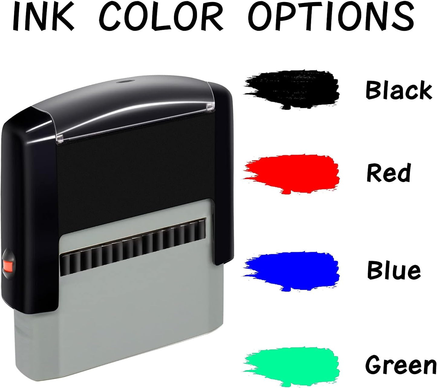 Personalized Stamp (38 x 14mm -3 Lines)- Custom Self Inking Rubber Stamps- Return Custom Address Stamp