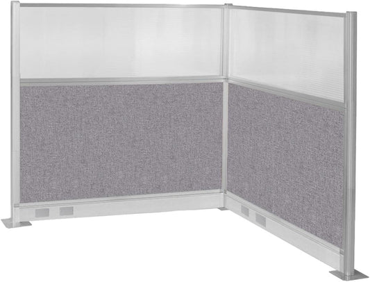 Versare Pre-Configured Hush Panel Electric Cubicle | Workstation Divider Walls | Cubicle Privacy Panels | Office Partition Walls