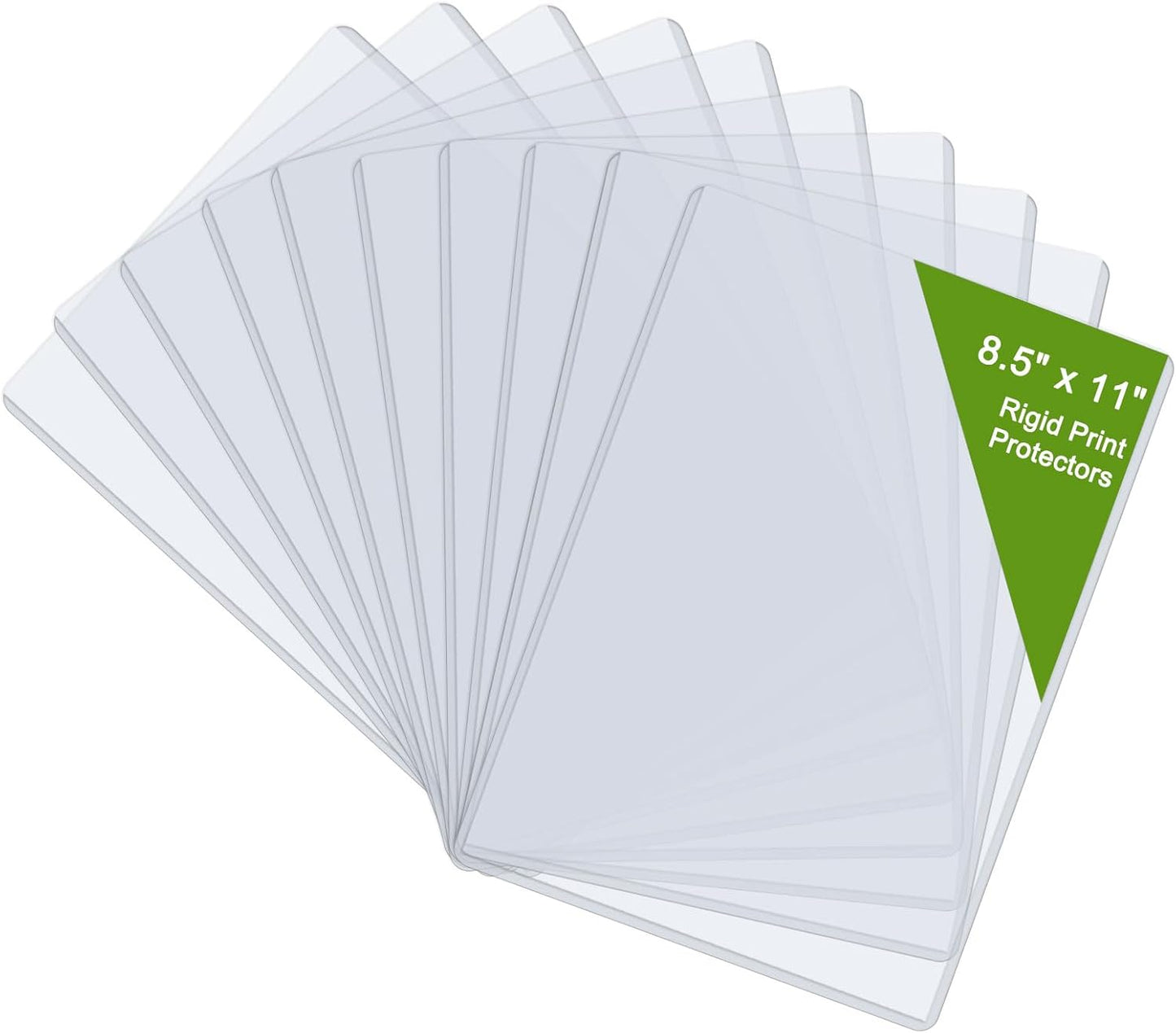 8.5" x 11" Hard Plastic Sheet Protectors, Rigid Clear Waterproof Protectors, Paper Sleeves Photo Plastic Sleeves (14 Pack)