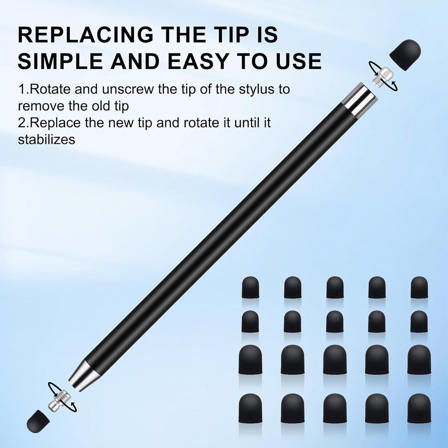 Stylus Pen [10 Pack] Universal Capacitive Touch Screen Pens for iPad/iPhone/Smartphones and Tablets,Compatible with All Capacitive Touch Screen(10 White)