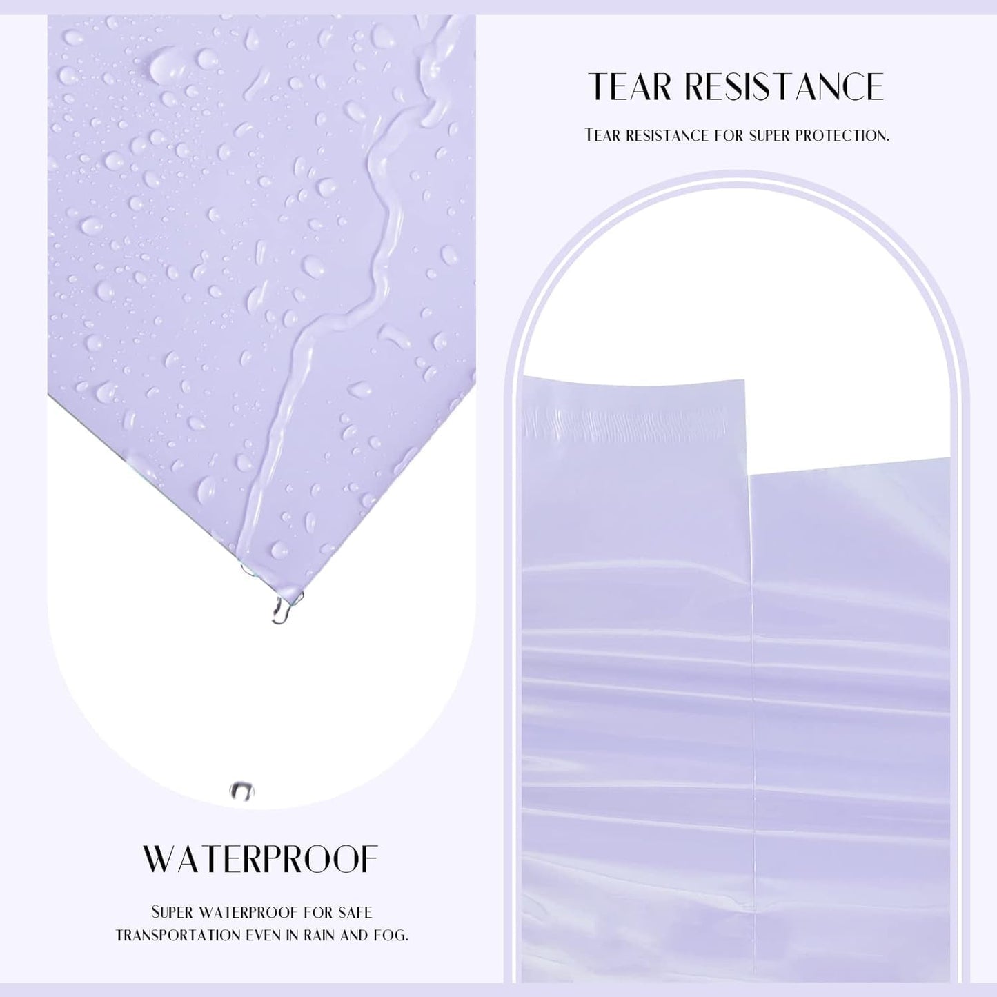 Metronic Poly Mailers 14.5x19 Large Poly Mailers 500 Pack Self-Seal Shipping Bags, Packaging Bags, Shipping Envelopes, Packaging for Small Business, Boutique, Clothing Lilac Purple