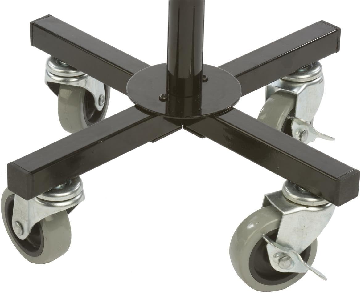 Floor Standing Portable Literature Rack, 16 Pockets for Magazines, Spinning, Tiered (Steel Wire)