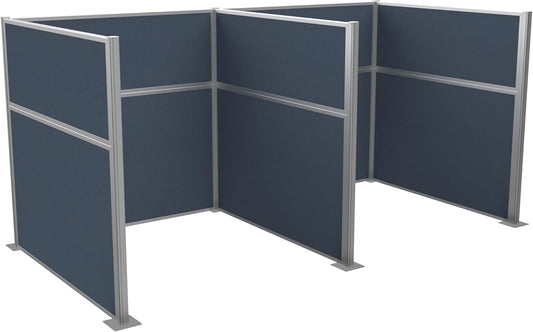 Versare Hush Panel Cubicle Kit | Workstation Partition Walls | Sound Dampening Cubicle Walls | Partitions for Desks