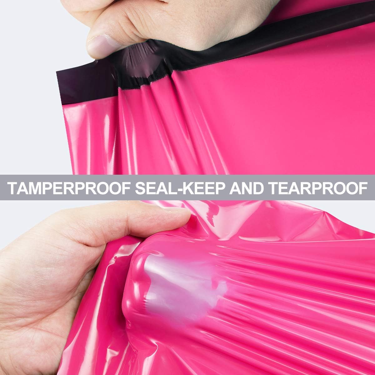 UCGOU Poly Mailers 19x24 Inch Hot Pink 100 Pack Extra Large Shipping Bags Strong Thick Mailing Envelopes Self Seal Adhesive Waterproof and Tear Proof Boutique Postal for Clothing Quilt and More