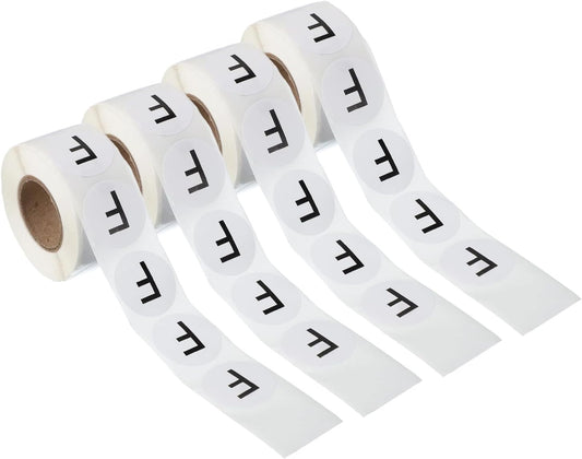 PATIKIL 1" Letter F Stickers, 4 Rolls Self-Adhesive Alphabet Round Circle Dots Labels for Organization Storage Inventory Boxes Scrapbook Craft 2000 Pcs Total