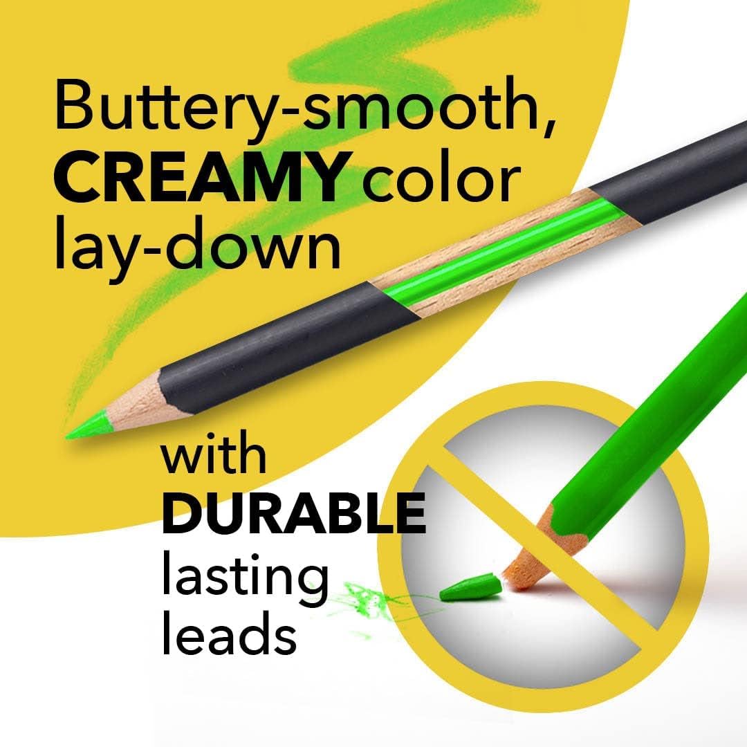 Castle Art Supplies 120 Colored Pencils with Zipper | Quality Soft Coloured Leads for Adult Artists, Professionals and Colorists | In Zipper Pouch