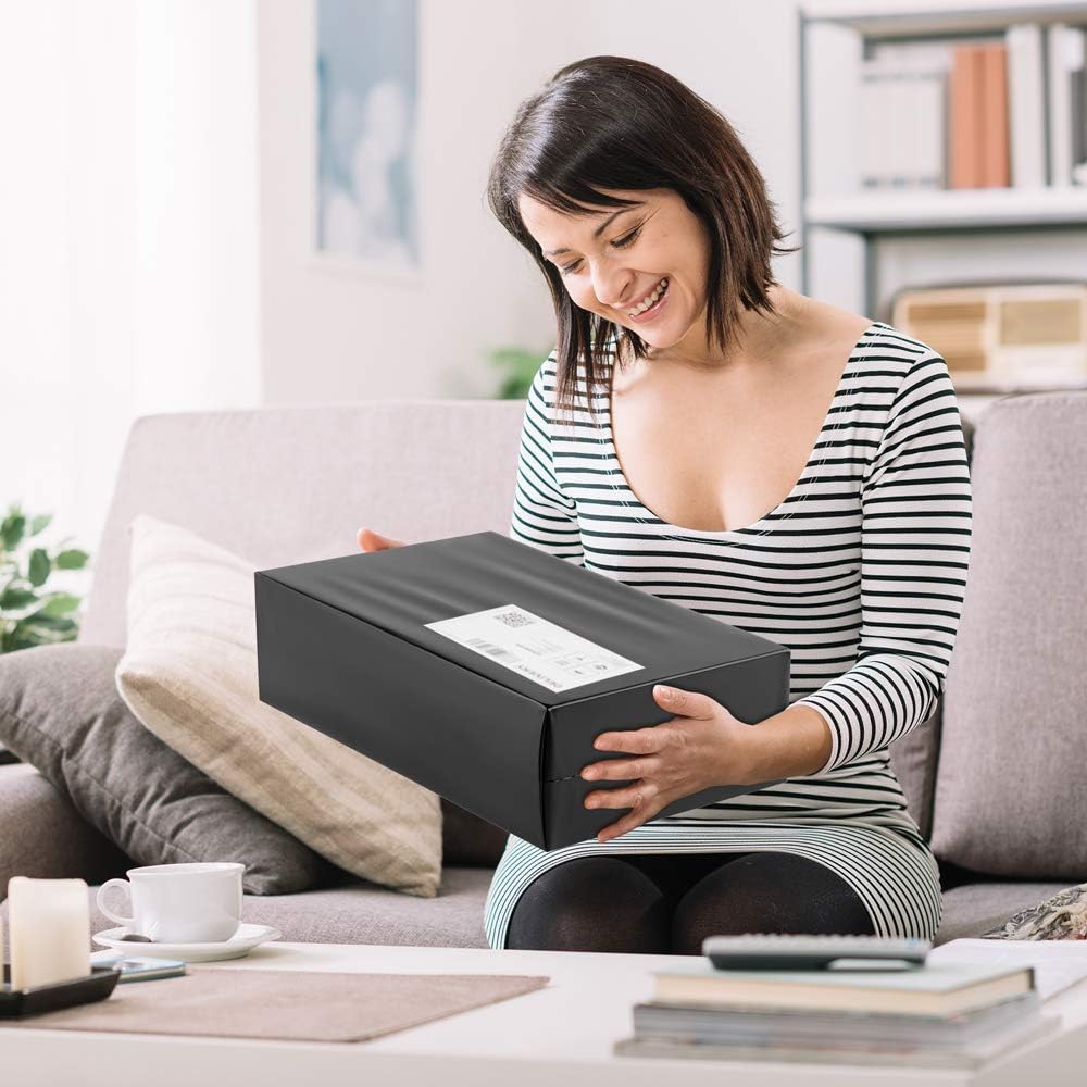 UCGOU Poly Mailers 24x24 Inch Black 50 Pack Extra Large Shipping Bags Strong Thick Mailing Envelopes Self Seal Adhesive Waterproof and Tear Proof Shipping Bags for Clothes