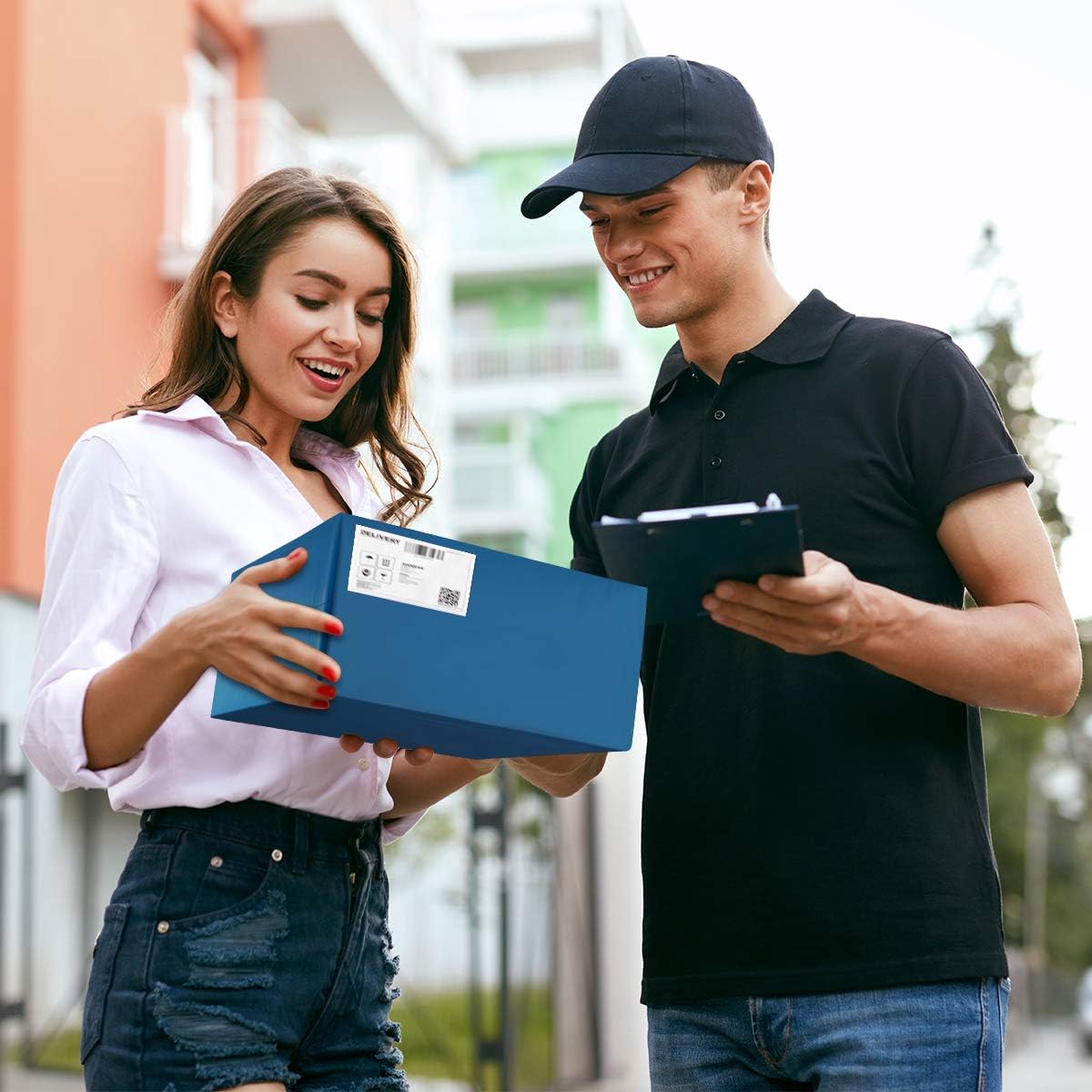 UCGOU 24 x 24 Inch 100 Pieces Navy Blue Poly Mailers Premium Shipping Envelopes Mailer Self Sealed Mailing Bags with Self Adhesive Strip Waterproof and Tear-Proof Postal Bags