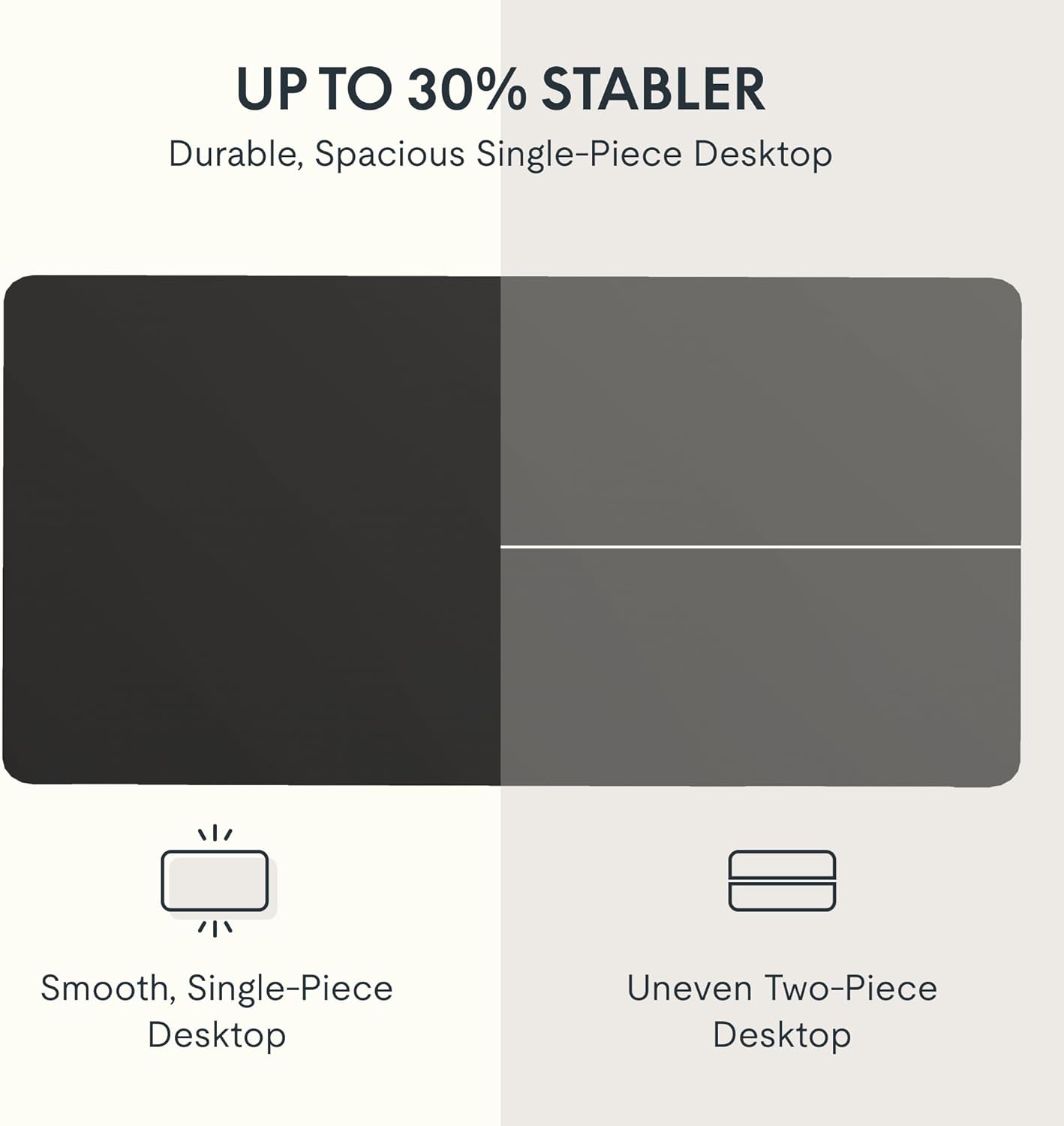 FLEXISPOT EN2 Whole-Piece Standing Desk with Clamp Power Strip, 48 x 24'' Electric Stand Up Height Adjustable Desk with Cable Management (Gray Frame + 48" Rustic Brown Desktop, 2 Packages)