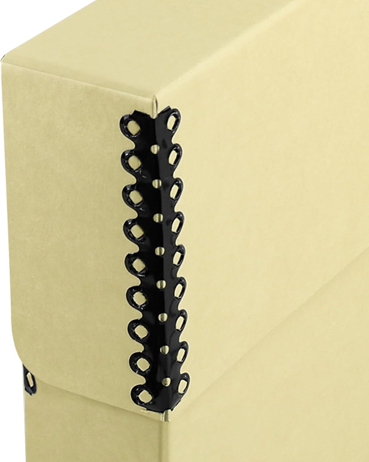 Lineco Archival Document Storage Box with Metal Edge, Acid-Free Tan Boxboard, Organize and Store Files, Prints, Photos, Legal-Sized Case 15.5" x 10.5" x 2.5" Wide, Pack of 2