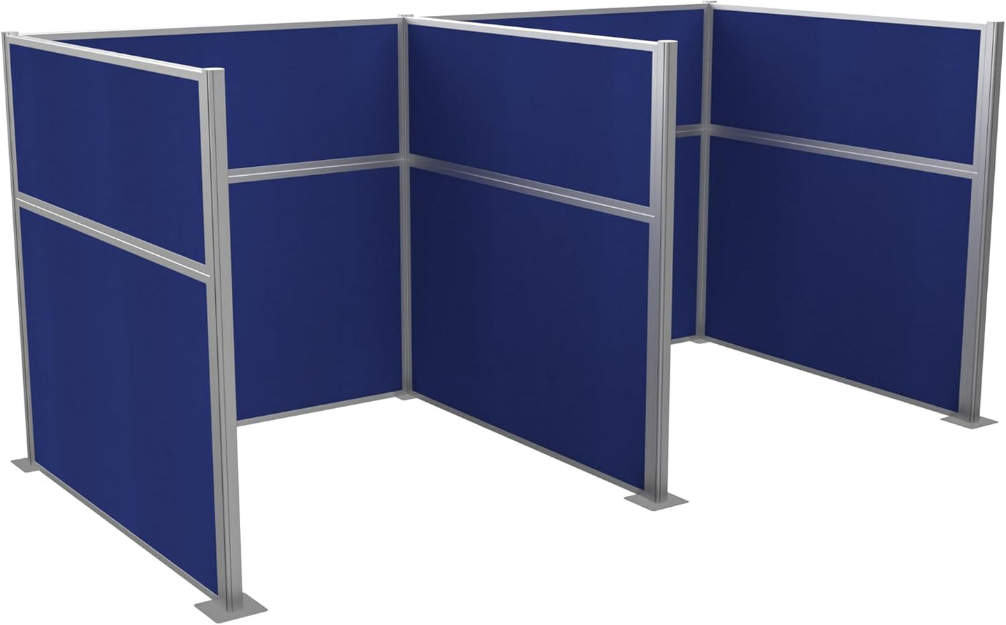 Versare Hush Panel Cubicle Kit | Workstation Partition Walls | Sound Dampening Cubicle Walls | Partitions for Desks