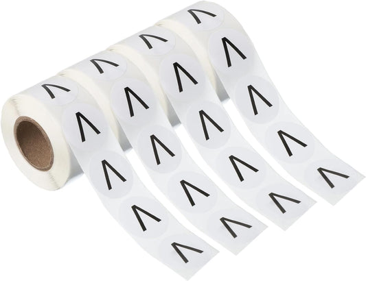 PATIKIL 1" Letter V Stickers, 4 Rolls Self-Adhesive Alphabet Round Circle Dots Labels for Organization Storage Inventory Boxes Scrapbook Craft 2000 Pcs Total