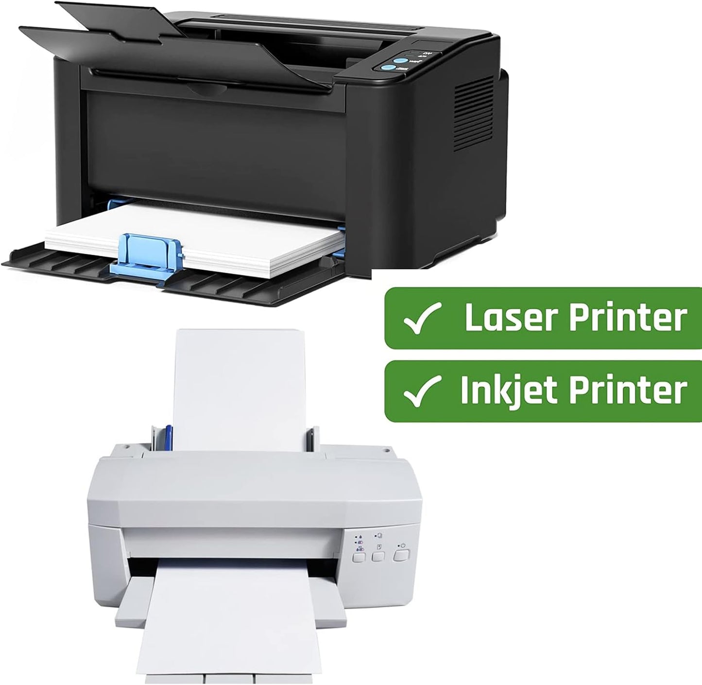 MPRT 2" x 4" Shipping Address Labels 5000 Label Stickers Paper for Laser & Inkjet Printer 10 per Page Printable Mailing Labels - Matte, 500 Sheets