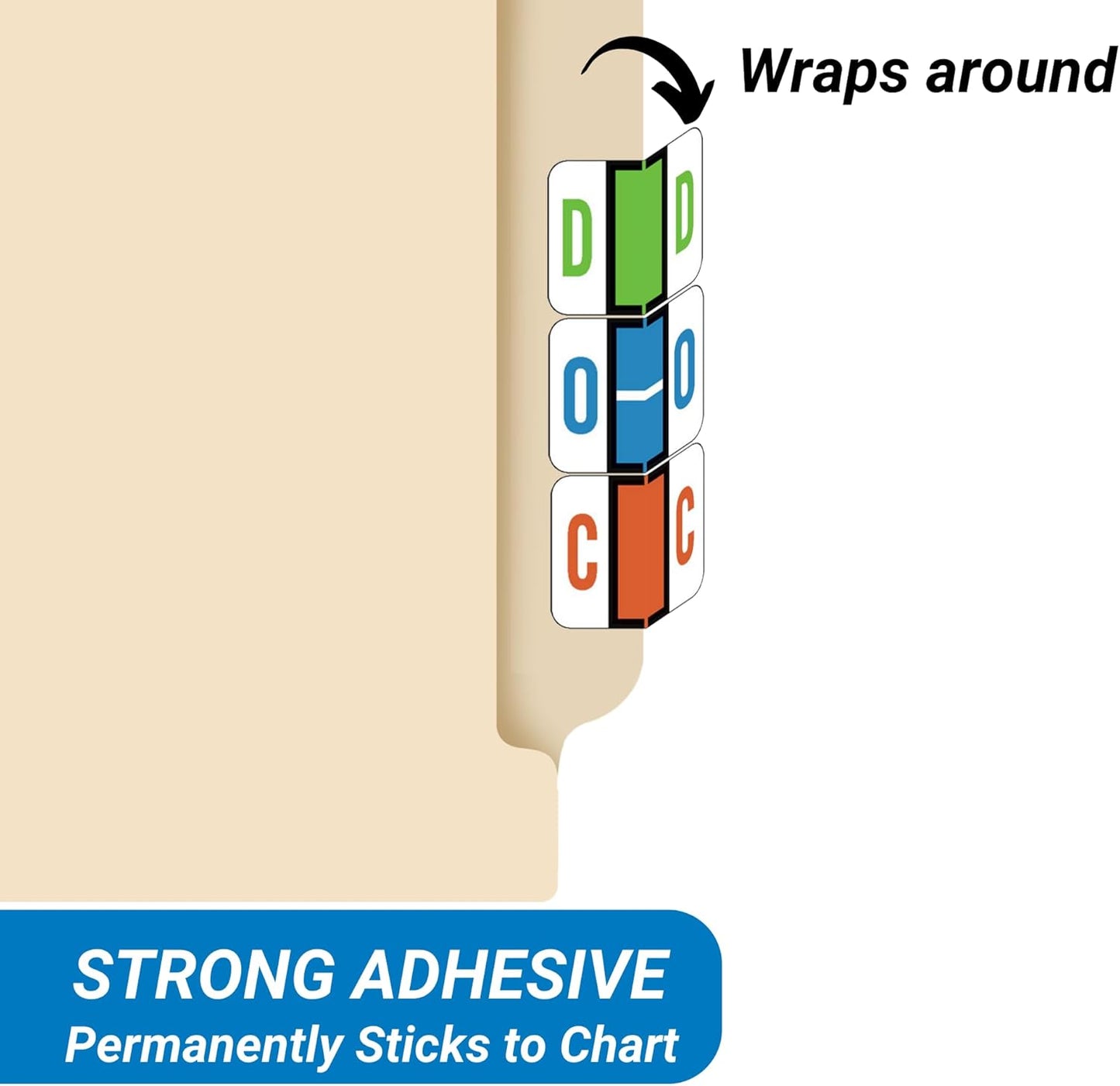 Doctor Stuff - File Folder Labels, Alphabet Letter N, Compatible with Smead BCCR/BCCS - TPAM Series Alpha Stickers Green, 1" x 1-1/4", 500/Roll