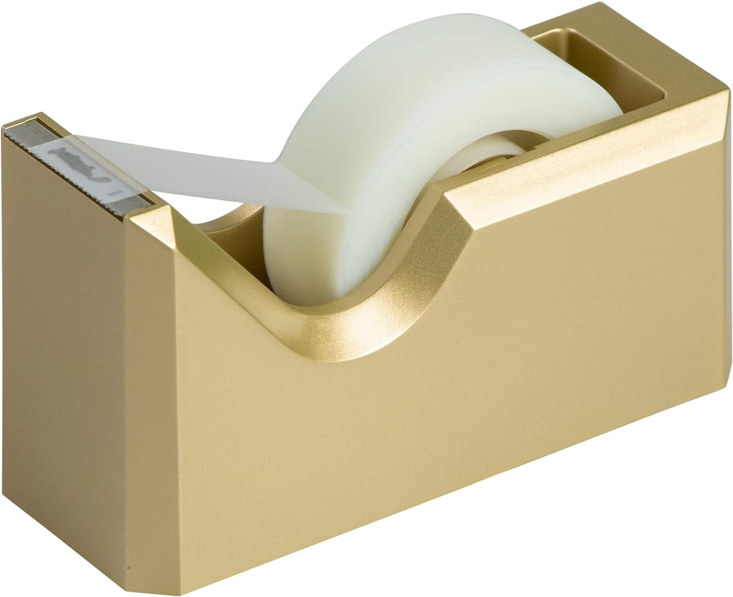 JAM PAPER Colorful Desk Tape Dispensers - Gold - Sold Individually