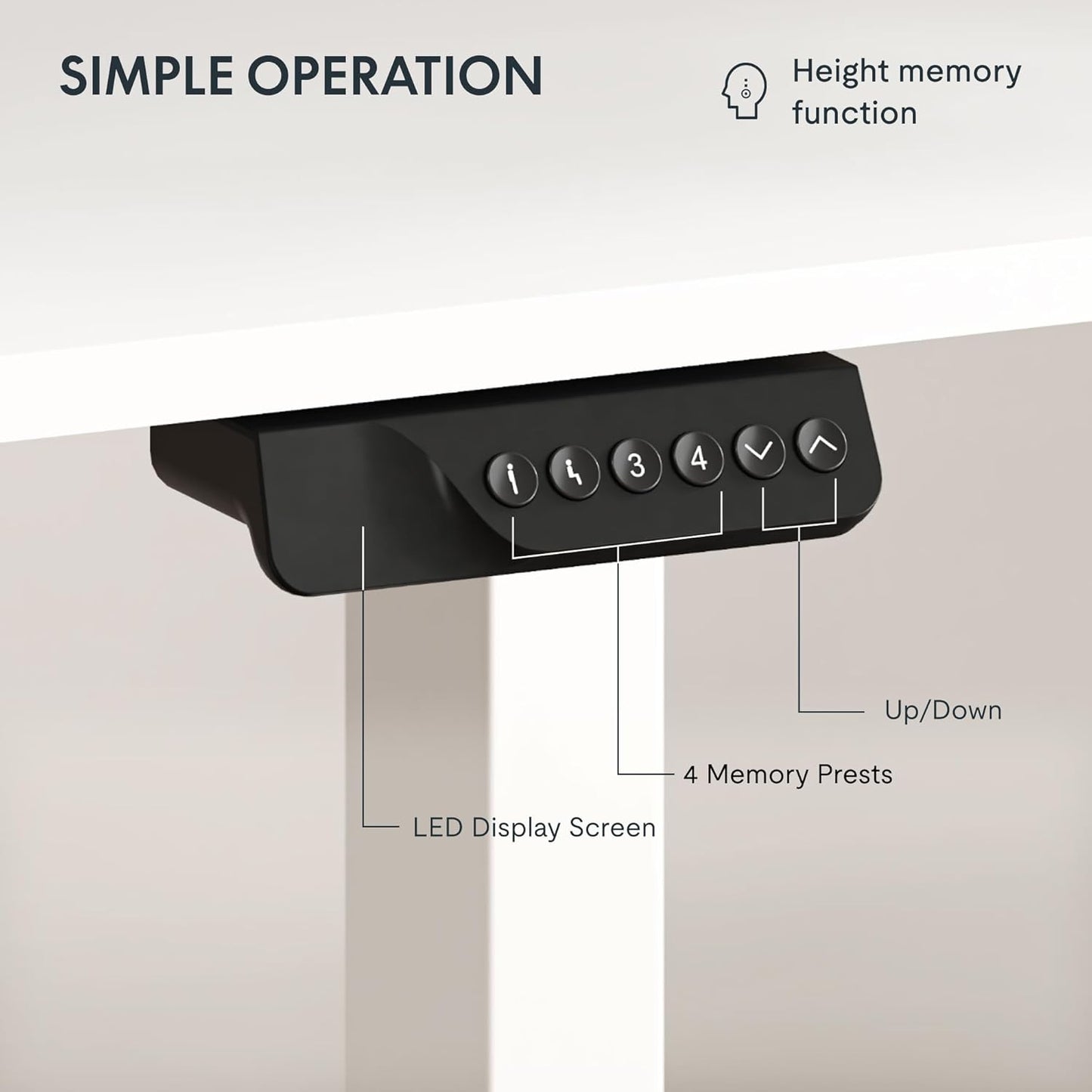 FLEXISPOT 79 x 32 Inch Dual Motor Standing Desk, Computer Desk with Memory Controller, Home Office Desk with Splice Board (White Frame + 79" White Desktop, 2 Packages)