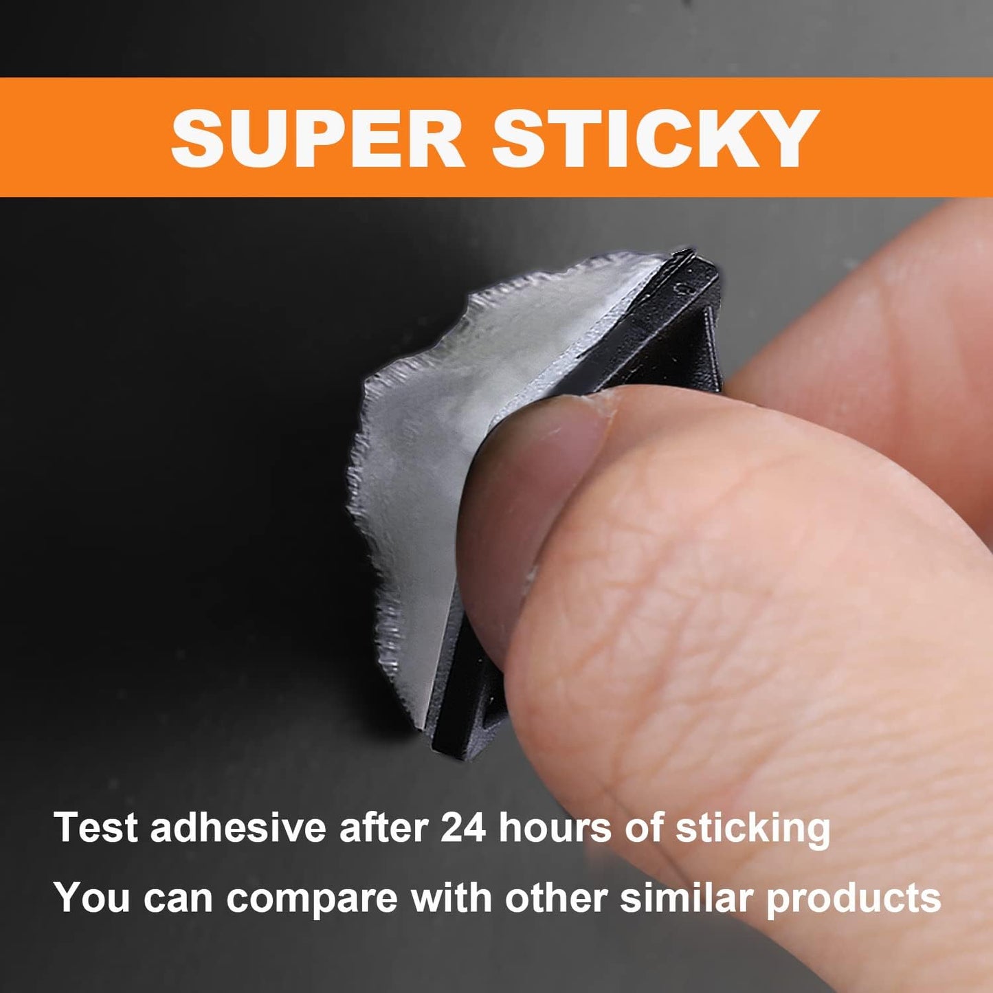 100 Pack 1.1 inch Zip Tie Adhesive Mounts Self Adhesive Cable Tie Base Holders with Multi-Purpose Tie wire clips with screw hole,Anchor stick on wire holder with 8 inch zip ties（Black&White）