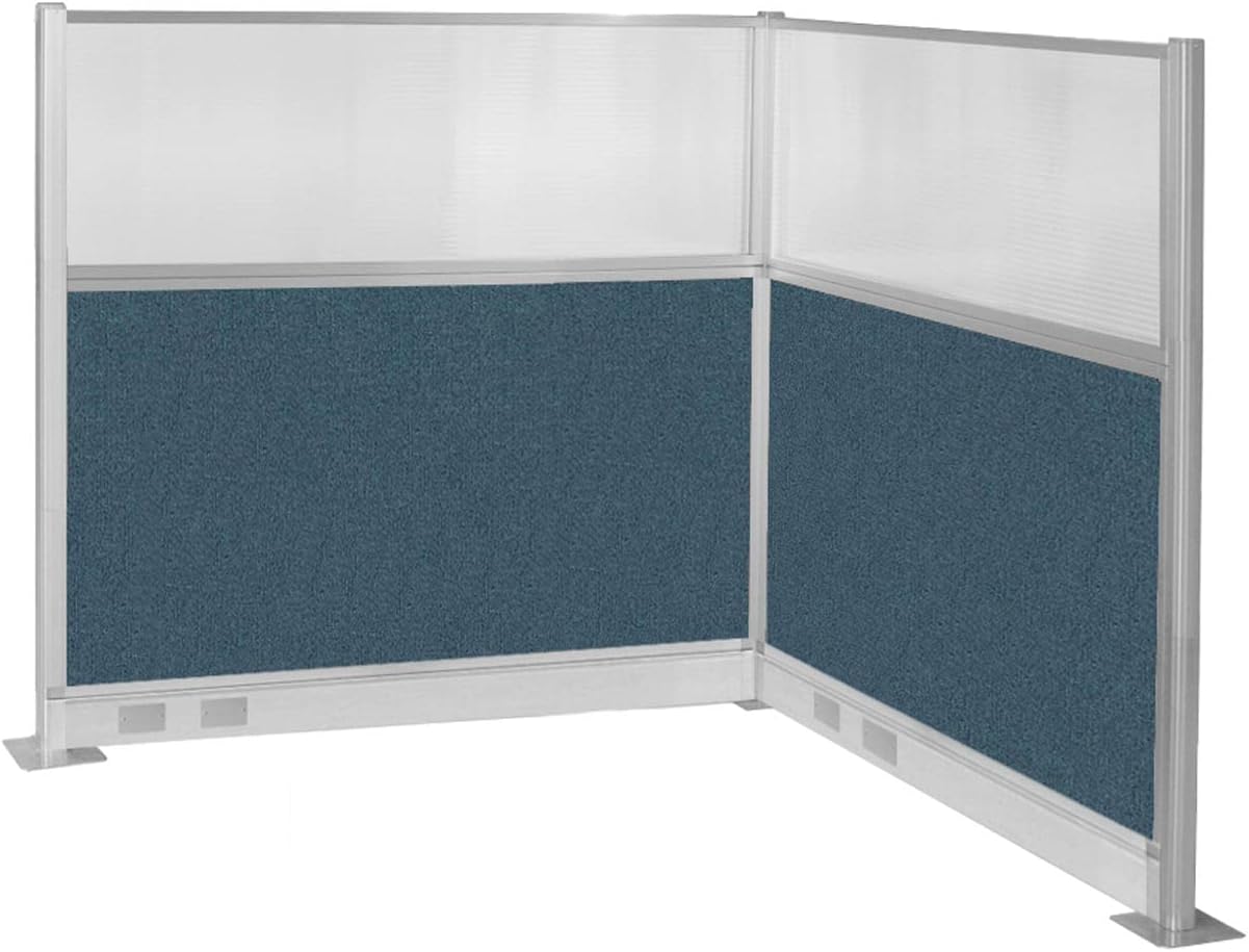 Versare Pre-Configured Hush Panel Electric Cubicle | Workstation Divider Walls | Cubicle Privacy Panels | Office Partition Walls
